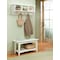 Alaterre Furniture Shaker Cottage Storage Coat Hook with Bench Set, Ivory ASCA0304IV - alternate 2